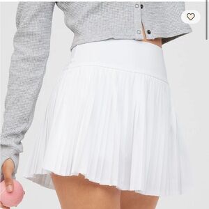 OFFLINE By Aerie All Aces Tennis Skort Pleated White M